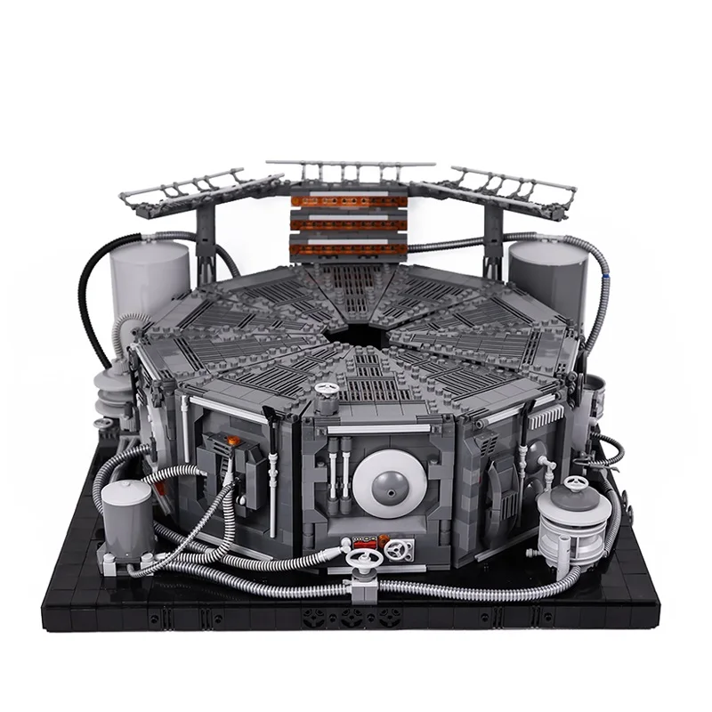 Zestaw dioramy komory zamrażającej na karbon, ikoniczny model sceny uwolnienia z więzienia w stylu science fiction, zestaw do budowania w stylu Wojny Gwiezdnej dla dorosłych kolekcjonerów