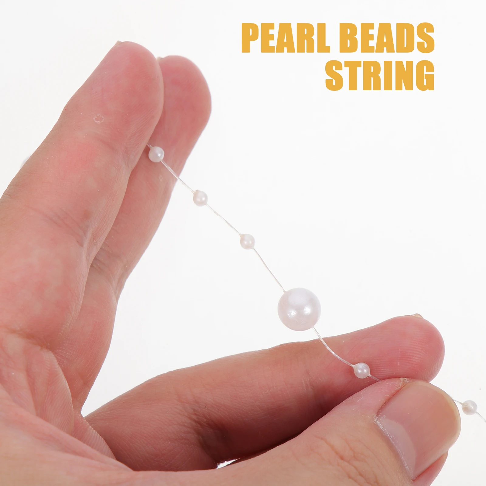 

30Pcs Pearl Beads String Realistic Fake Pearl Chain for Table Centerpiece Wedding Party Supplies DIY Jewelry Clothing Decoration