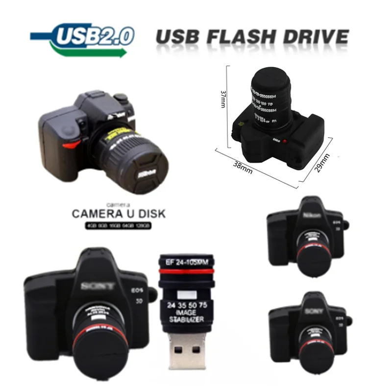 

The newcreative camera model 16GB 64GB usb flash drive cartoon memory stick 8gb 4gb 128gb 32gb pendrives usb stick 1GB pen drive