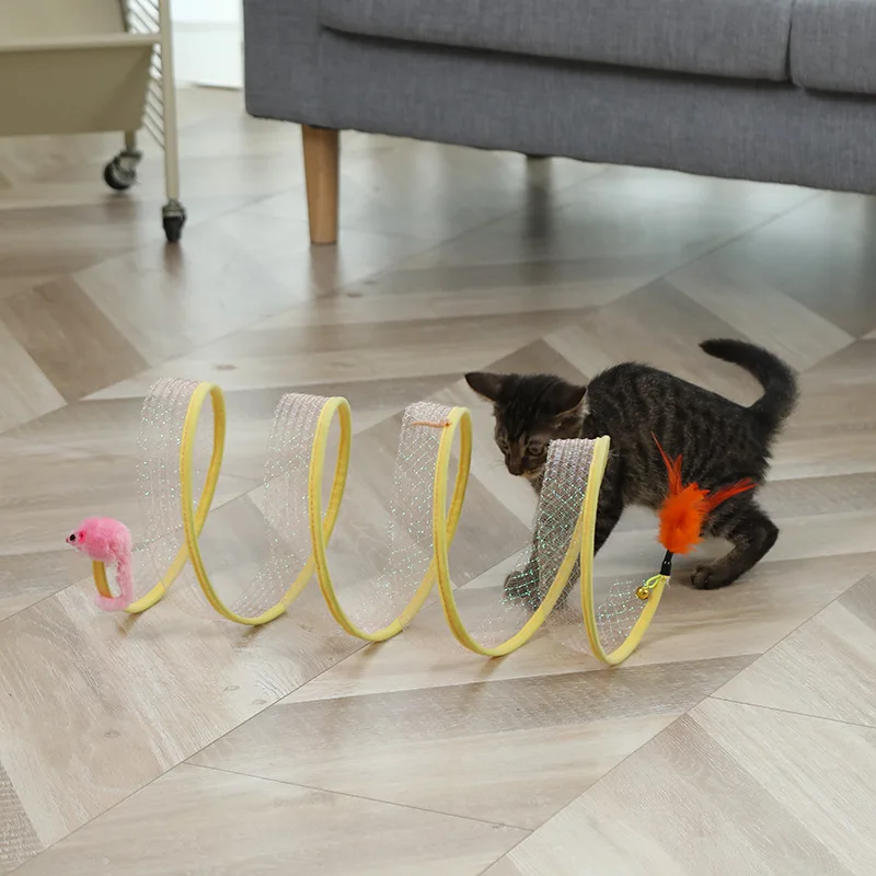 Cat Folding S Type Tunnel Toy