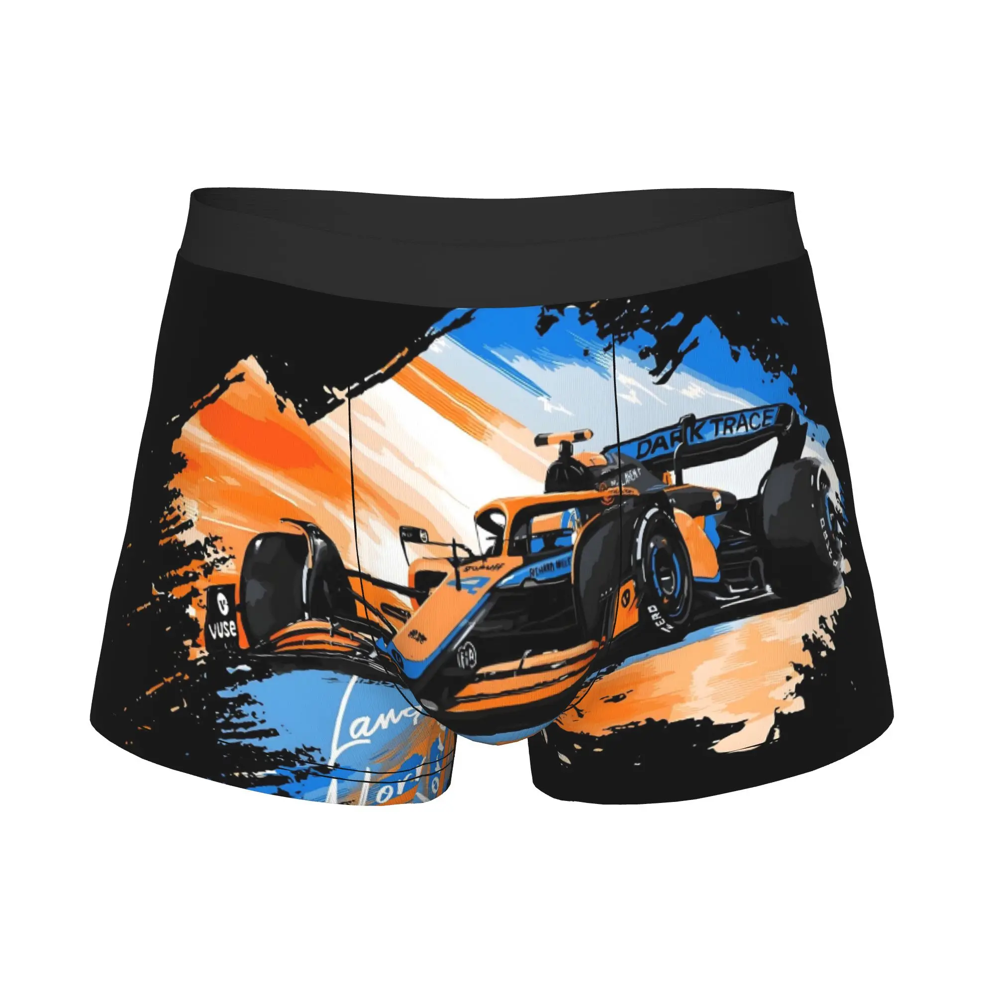 Male Fashion Retro L-Lando N-Norris Motorcycle Underwear Racing Car  Boxer Briefs Stretch Shorts Panties Underpants