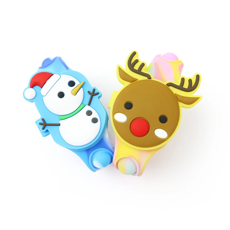 Kids Sports Watches Toys Cartoon Santa Claus Christmas Tree Elk Bell Silicone Children Digital Watch Boys Girls Christmas Gifts