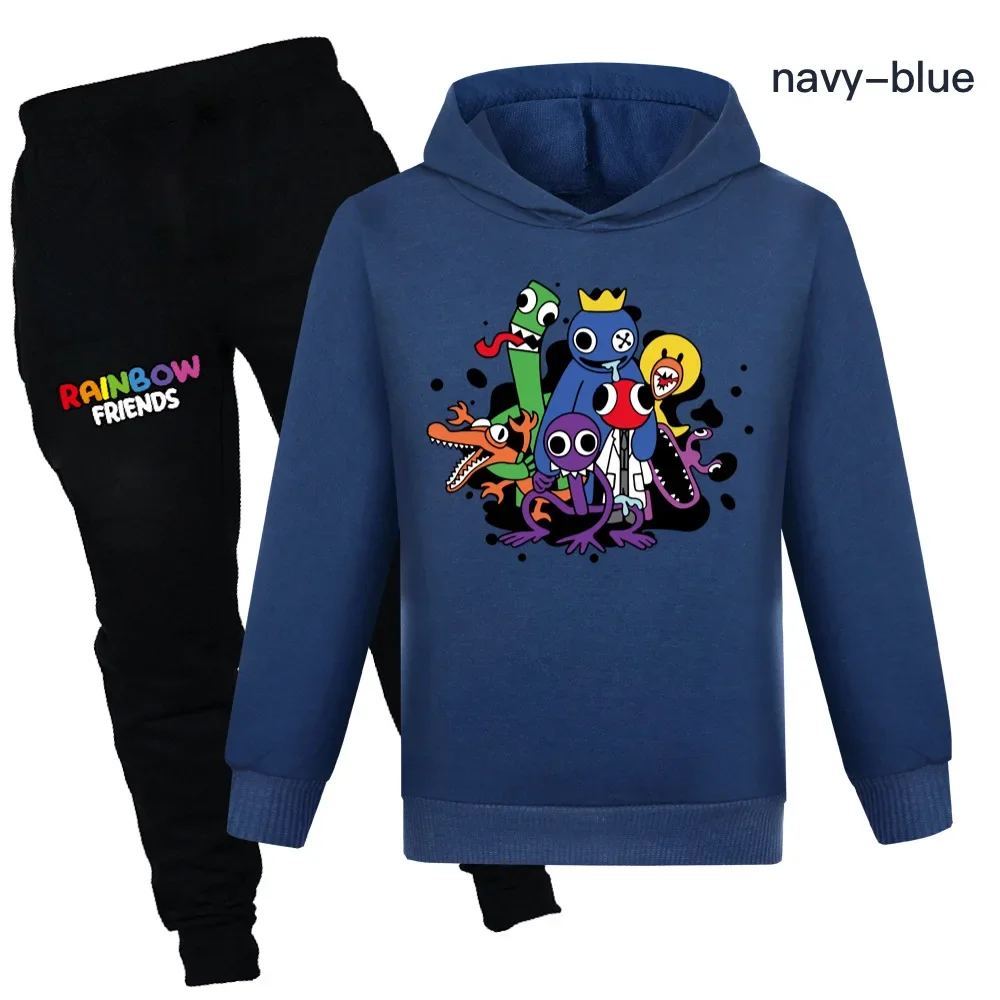 Baby boys Hoodies Clothing Set Rainbows friends Cosplay Shirt Pants Tracksuit Kids Boy Sports suit Outfits Sets