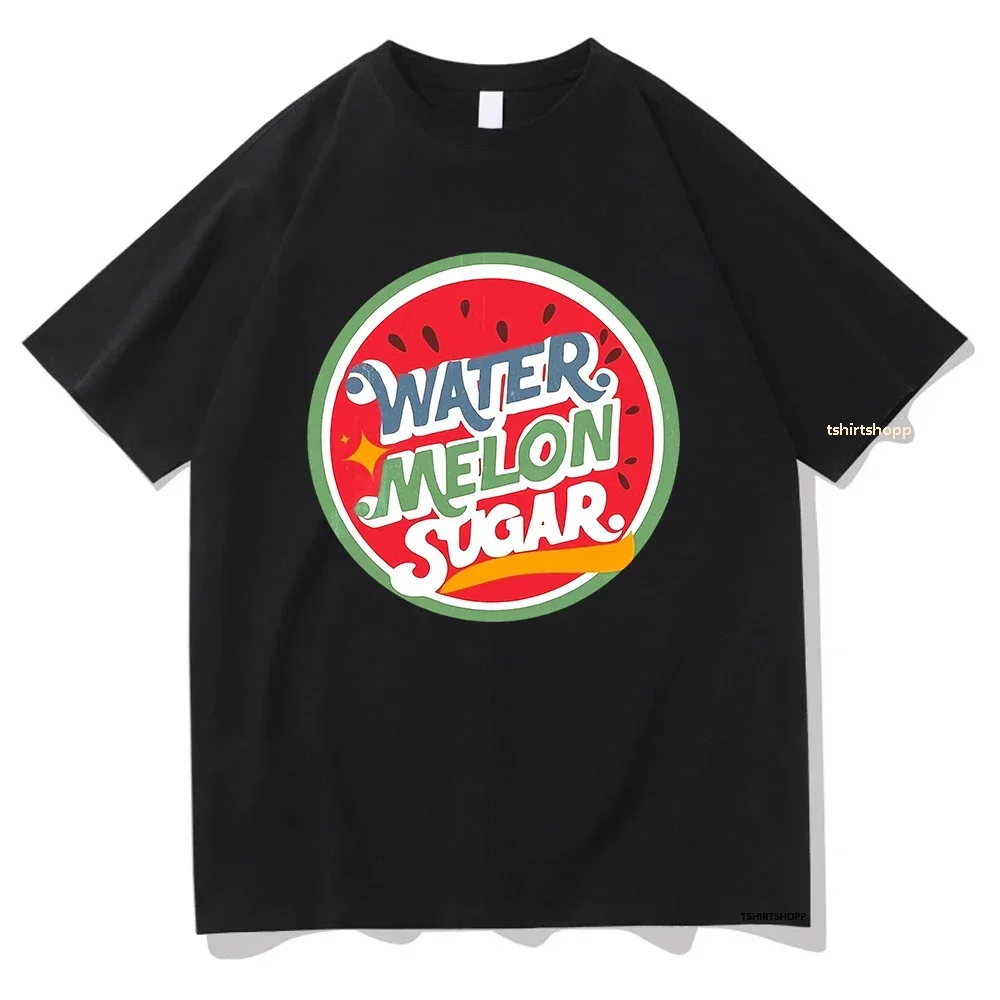 Vintage Twinkling Watermelon Graphic T-Shirts Women's Funny Streetwear Korea Style Aesthetic Y2K Clothing