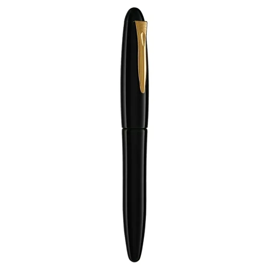 For Genius Platinum Fountain Pen 18K Gold Nib Urushi Black Red Izumo PIZ-55000 Accumulated Coating Dual Writing Gift