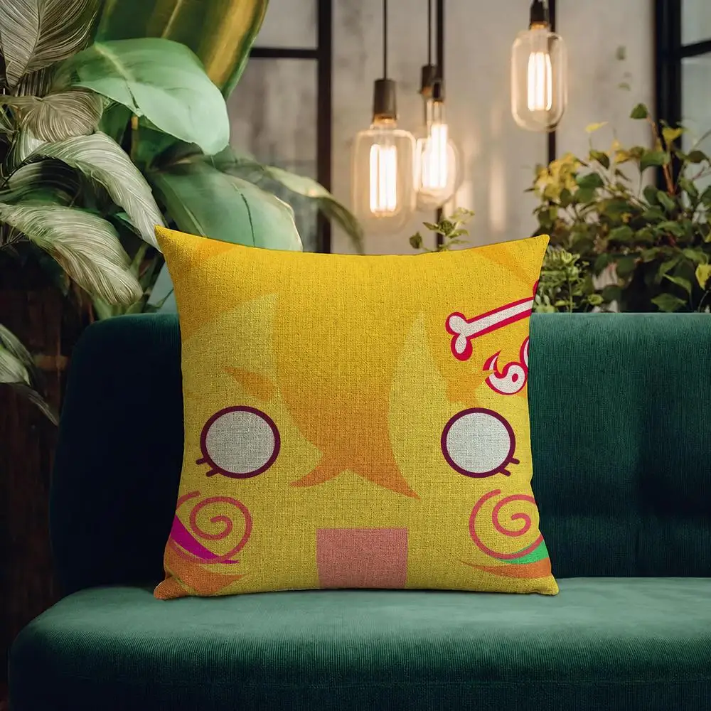 Anime Battle for Dream Island Cushion Cover Natural Linen Pillowcase Set All-in-One Decor Cushion Cover for Sofa Bedroom Chair