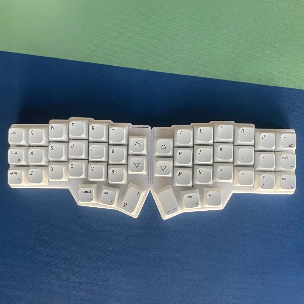 Corne V4 White Full Mechanical Keyboard Wired RGB 40% Split Layout LEOBOG V4 Switch XDA Keycap VIAL Sofeware Programmable