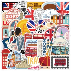 10/50PCS Vintage British London Landscape City Travel Stickers Aesthetic DIY Laptop Motorcycle Guitar Car Waterproof Sticker Toy