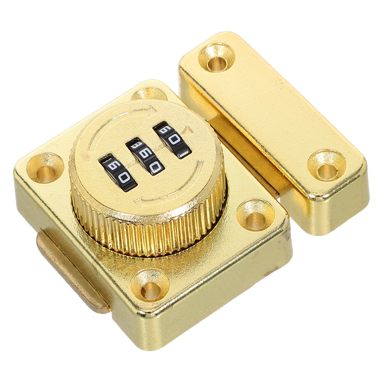 

Combination Cabinet Latch Keyless Password Lock Punch-Free Installation Mechanical Code Drawer Lock for Kitchen Office Wooden