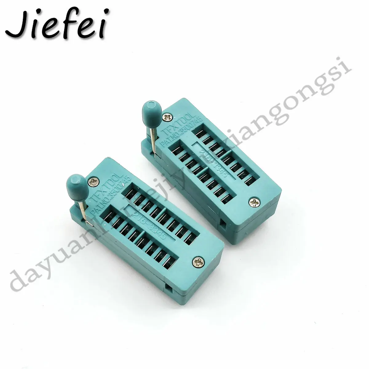 20-50pcs 14 16 18 20 24 28 40 P Pin 2.54 MM Green DIP Universal ZIF IC Socket Test Solder Type IC lock seat zif socket