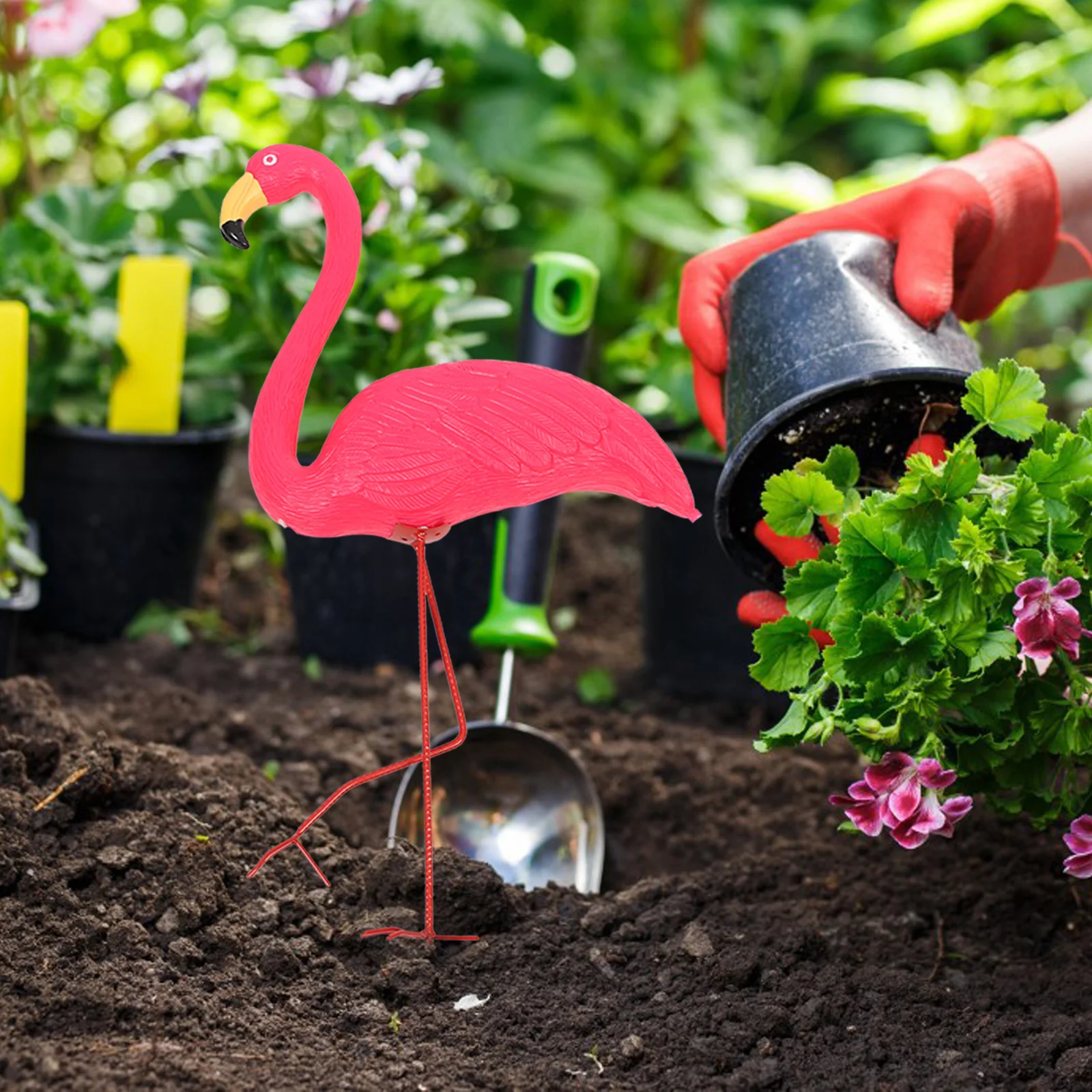 

Solar Powered Led Flamingo Light Outdoor Garden Decoration Waterproof Landscape Lamp For Yard Balcony Lawn Walkway Solar