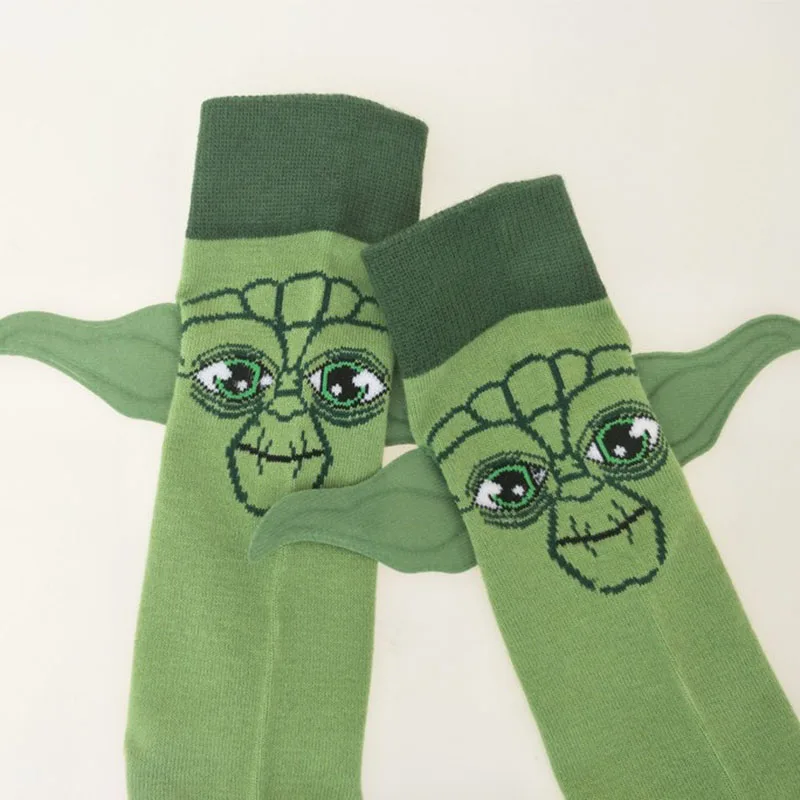 Fashion Anime Socks Cartoon Movie Star Wars Peripheral Master Yoda Figure Socks Hip Hop Men Women Charm Socks view 6