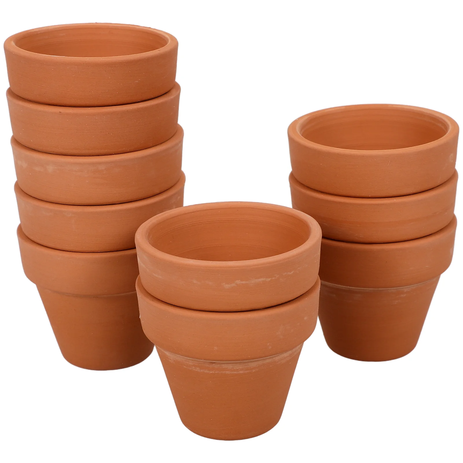 

10 Pcs Small Plant Pots Mini Plants Ceramic Basin Terracotta Succulent Ceramics Office Indoor