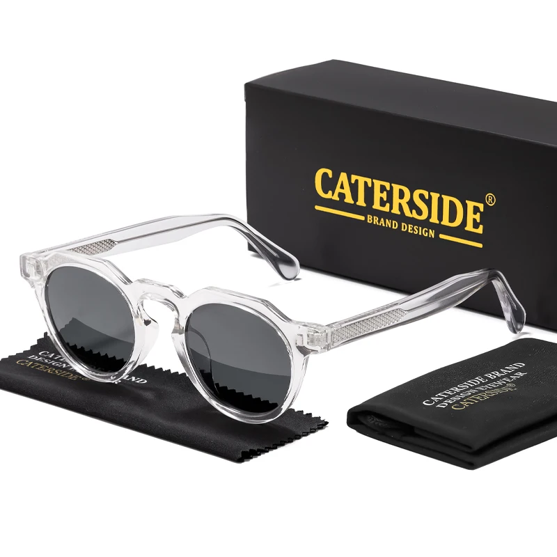

CATERSIDE Men's Polarized Sunglasses High-Quality Tr-90 Frame Vintage Sun Glasses Women's Travel Party Eyeglasses Ideal Gifts