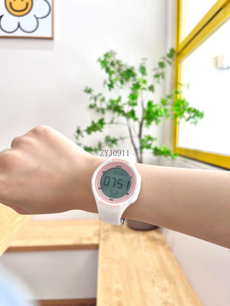 전자 시계 자동 진동 알람 시계 모닝콜 장치 커플 블랙 기술 스포츠 팔찌