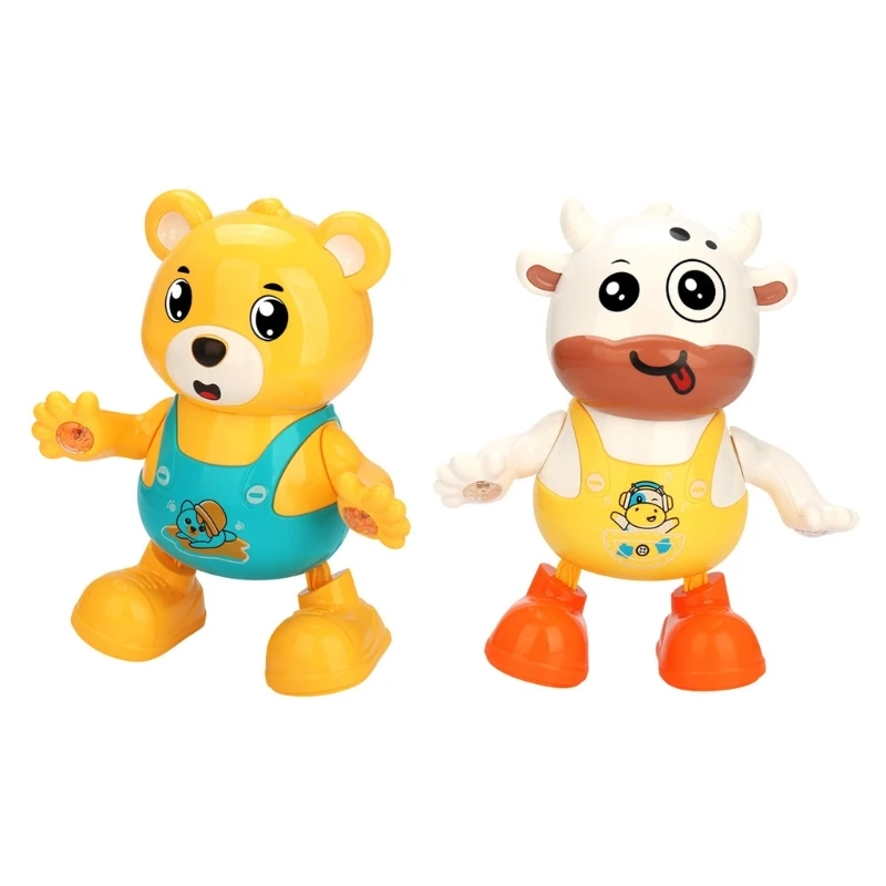 

Ox/Bear Electric Walking Singing Toy Kids Swing Dancing Music LED Lighting Children Toy Boys Girls Birthday Gifts