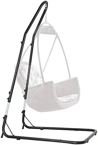Stand Only Hammock Chair Stands Hanging Hammock Stands Adjustable Height 78.8" to 96.5" Outdoor Solid Steel Hammock