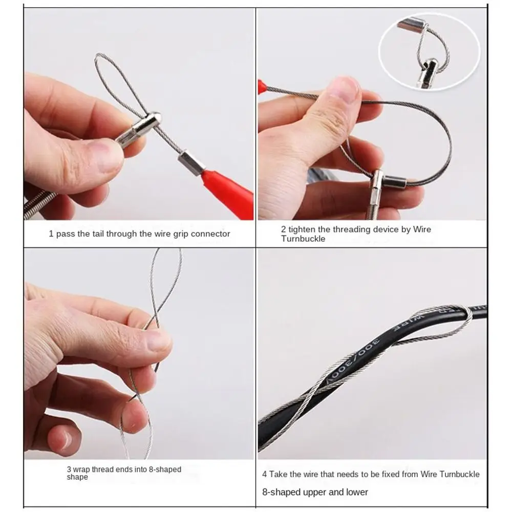 Guide de filetage automatique professionnel pour électricien, fil de tête de connecteur, enfile-câble élastique pour réparation, outils flacon de câble rapide