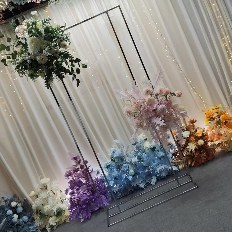 New Metal Wedding Arch Square Garden Arch Garden Mandrel Frame Birthday Party Baby Shower Photo Booth Background Decoration