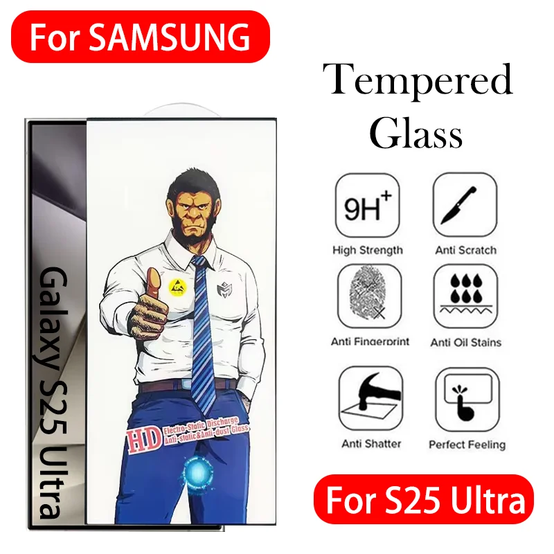 

Gorilla Tempered Glass For Samsung Galaxy S25 Ultra Screen Protector For SAMSUNG S25 Plus Ultra