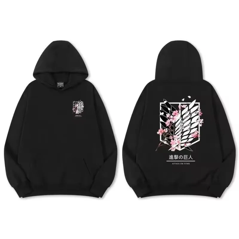 Attack on Titan Men's Hoodie Anime Hoodies Men Women Streetwear Pullover Harajuku Shingeki No Kyojin Hoodies Sweatshirt Clothes