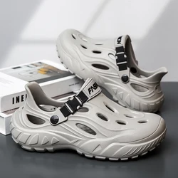 Men's Outdoor Sandals Sport Slippers Beach Slides Breathable Clogs Men Casual Garden Shoes Non-slip Men Outdoor Hiking Sandals