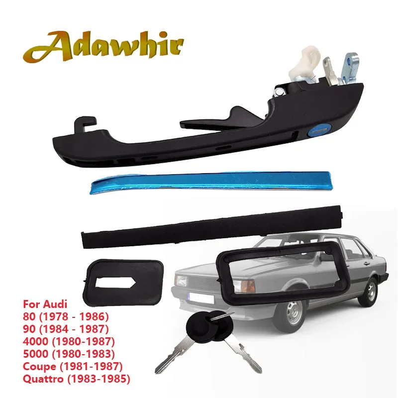 Door Handle Outer for AUDI 80 100 Coupe/Quattro Quattro/Sport URQUATTRO  813837205C  813837206C 813839205  813839206
