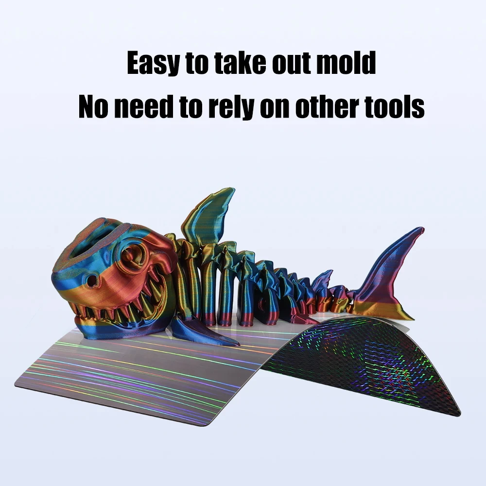 بناء لوحة 257x257 لوح فولاذي زنبركي Peo H1H Pey ورقة A1 X1C P1S bambulab pei بناء لوحة طابعة ثلاثية الأبعاد لوحة مختبر الخيزران #5