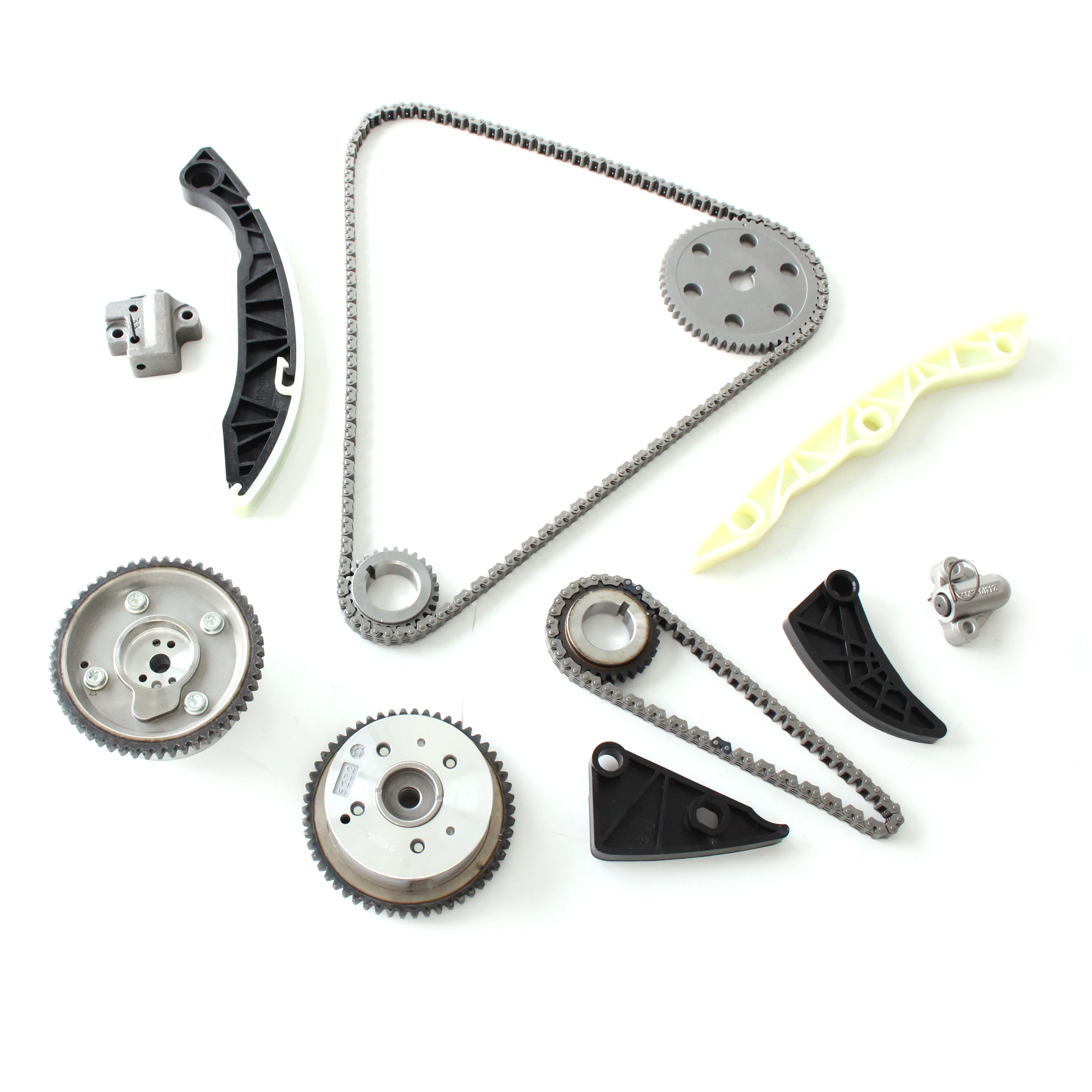 For Timing Chain Kit for 07-13 HYUNDAI SANTA SONATA TUCSON KIA FORTE OPTIMA RONDO SORENTO SPORTAGE 2.4L 2359CC L4 DOHC, (16 VALV
