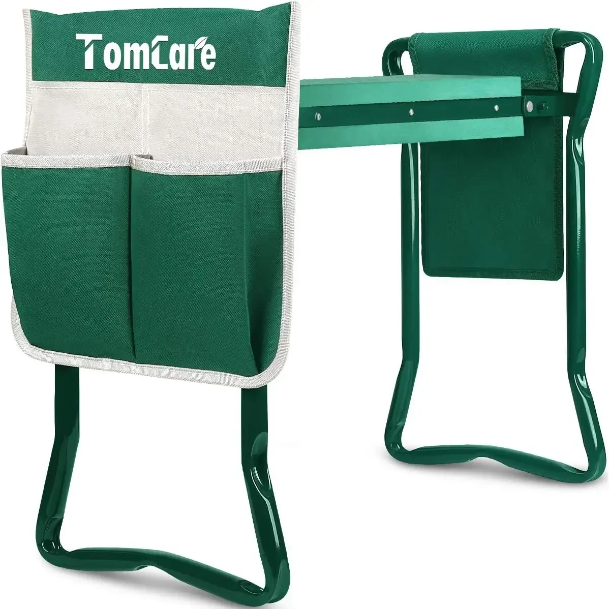 

Garden Kneeler Seat Garden Bench Garden Stools Foldable Stool with Tool Bag Pouch EVA Foam Pad