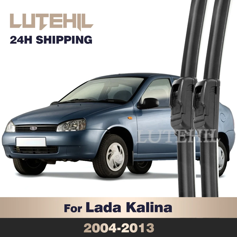 LUTEHIL Wiper For Lada Kalina 2004-2013 2005 2006 2007 2008 2009 Front Wiper Blades Windshield Windscreen Window Brush 24