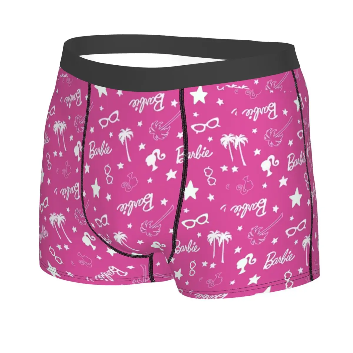 Custom Male Fashion Comic Barbie Underwear Animation Boxer Briefs Soft Shorts Panties Underpants