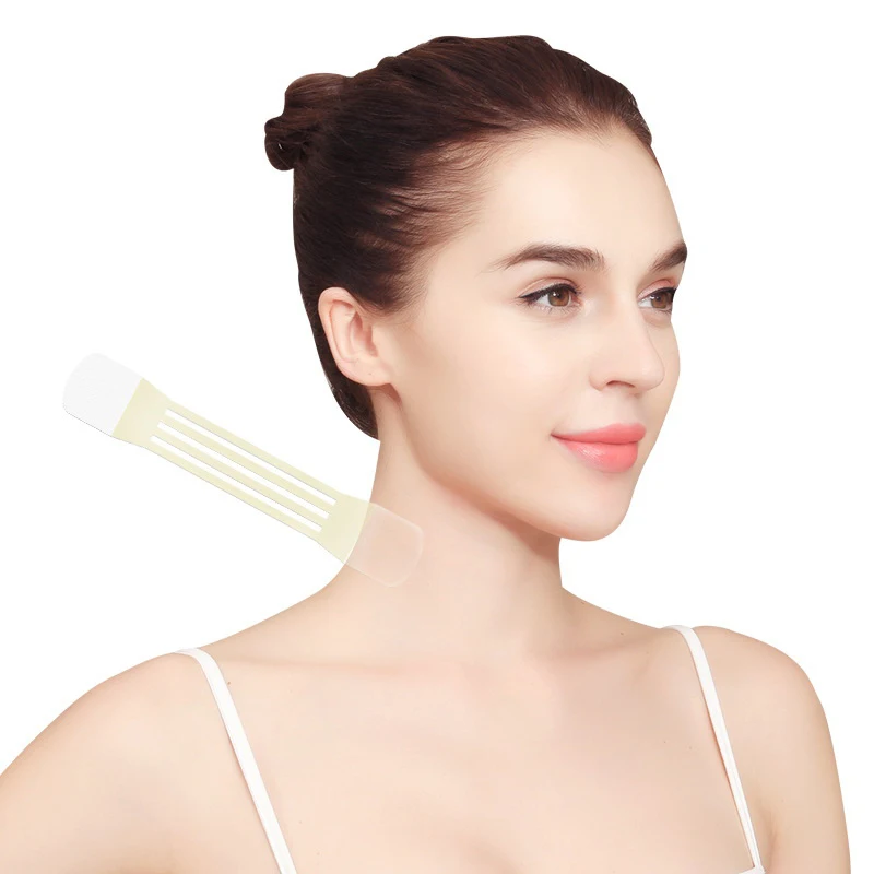 4Pcs Invisible Neck Lifter Bandage With 20 Lift Patch Neck Wrinkle Removal Sticker Face Lift Tape. view 2