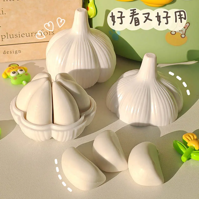 Simulation Garlic Eraser Creative Garlic Shape Eraser Student Stationery Funny Garlic Eraser Office Supplies