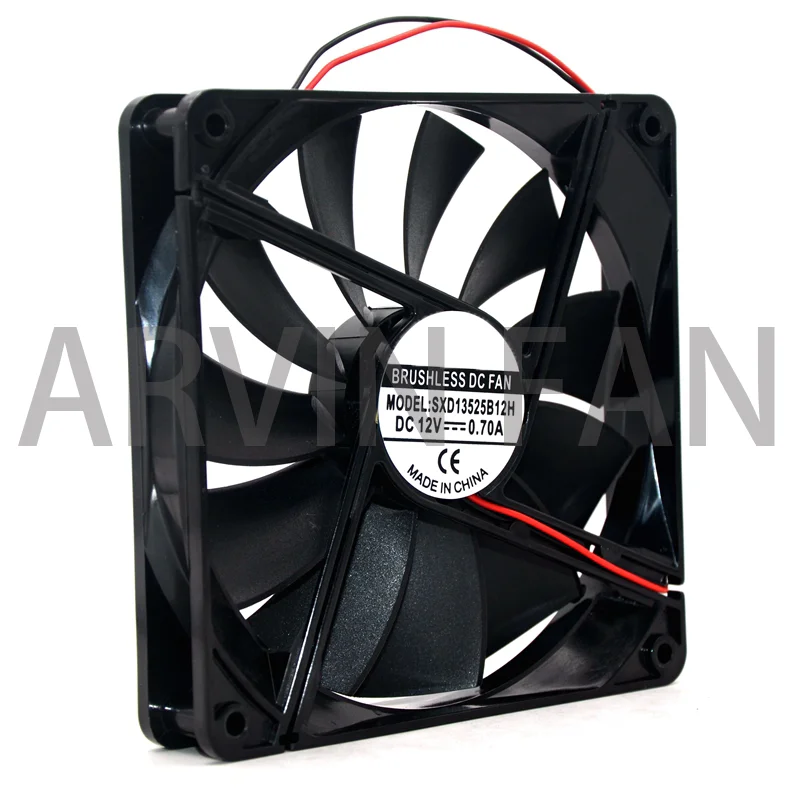 

Brand New 13525 135mm DC 12V 0.70A 135*135*25mm Case Server Inverter Cooling Fan Replace ADN512UB-A90 ADN512UB-A91 AFB1312M