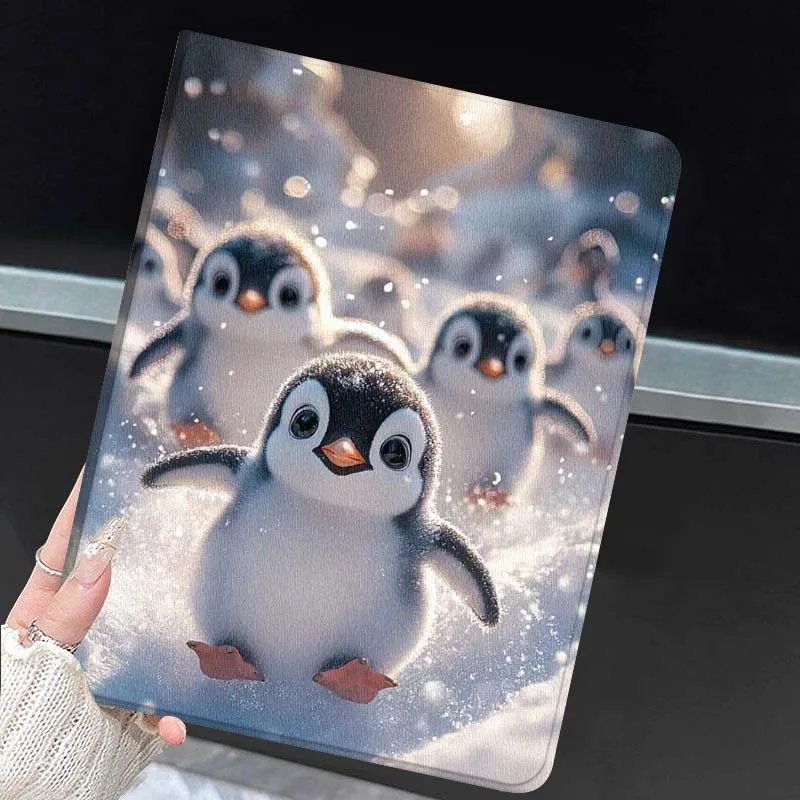 Antarctic Penguin Aurora For Huawei MediaPad MatePad Honor Pro V6 9 V8 X9 X 10 13.3 11 Inch Pen Tray Tablet Case Popular