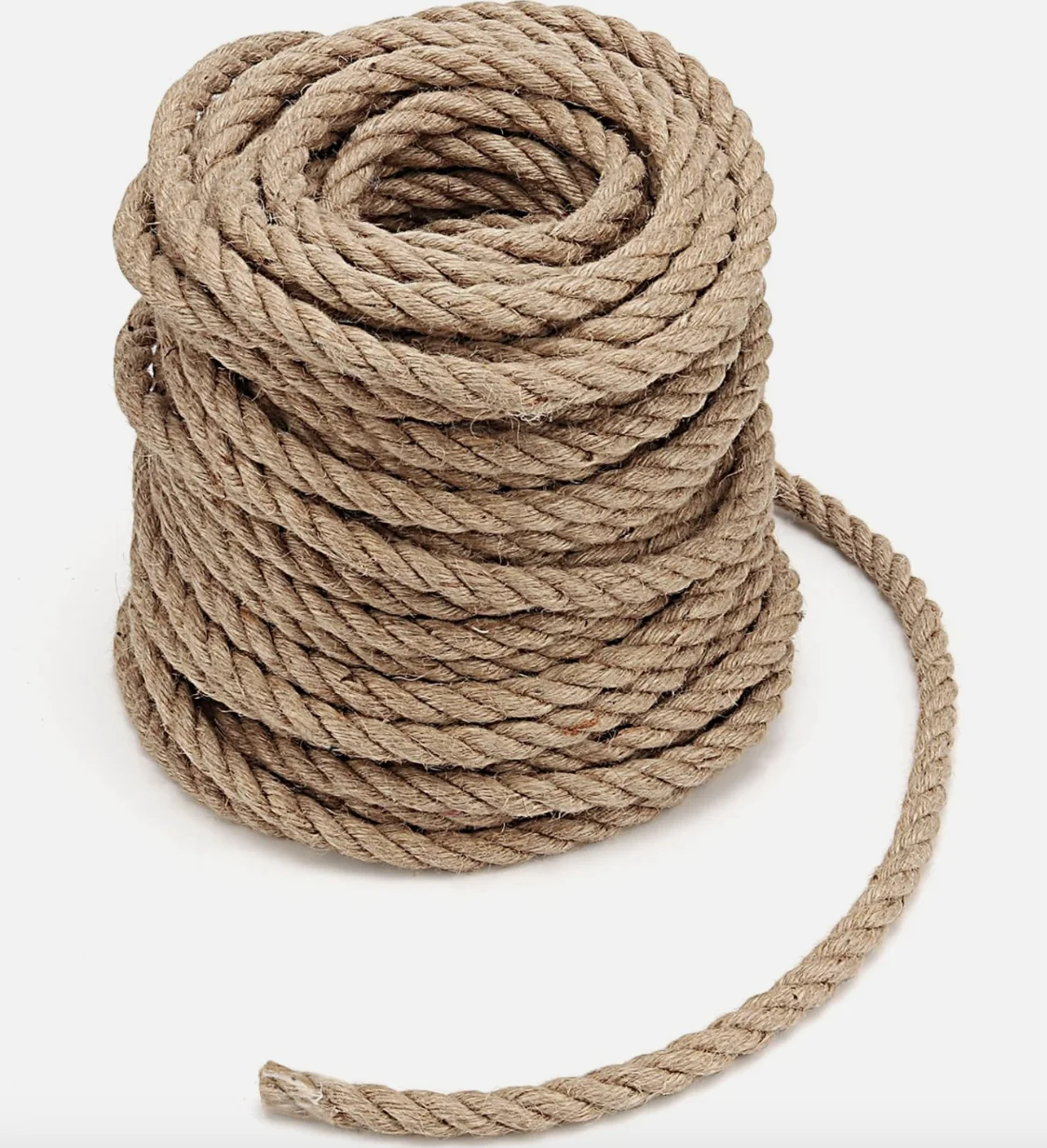 10mm 10-50m Jute Ropes Twine Natural Hemp Cord DIY Nordic Home Decor Cat Pet Scratching