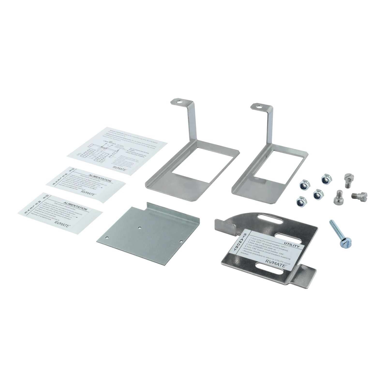 Generator Interlock Bracket Retaining Kit fit for Homeline Cover QOM2 Frame Main Breaker Indoor Homeline 150A-225A Load Centers