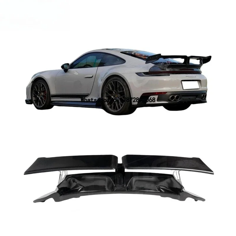 Car Accessories TechA Style Glass Like Carbon Fiber Rear Spoiler II Suitable for 911 Carrera (992)