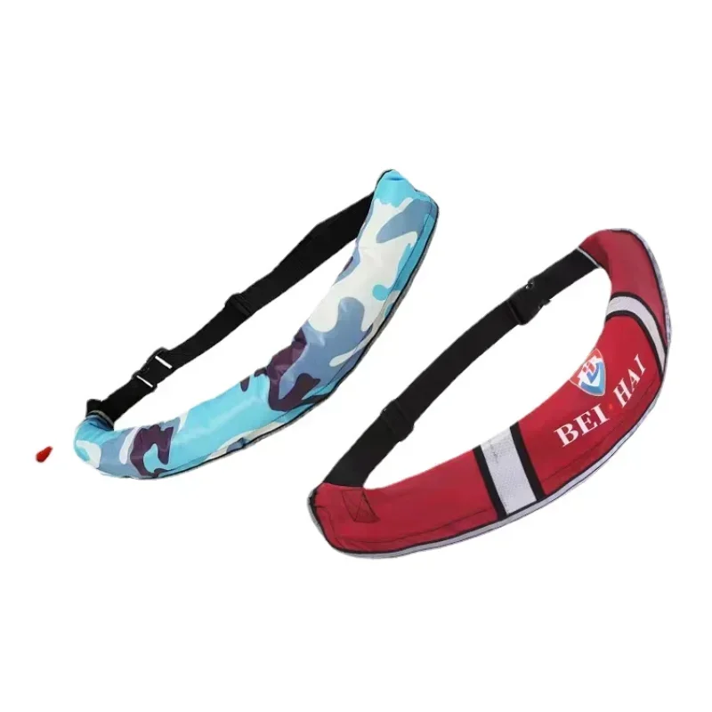 Reflective Automatic Fishing Waist Belt Type Safety Life Jacket Adult Inflatable Life Safety Belt Waist Bag for Boating 구명벨트