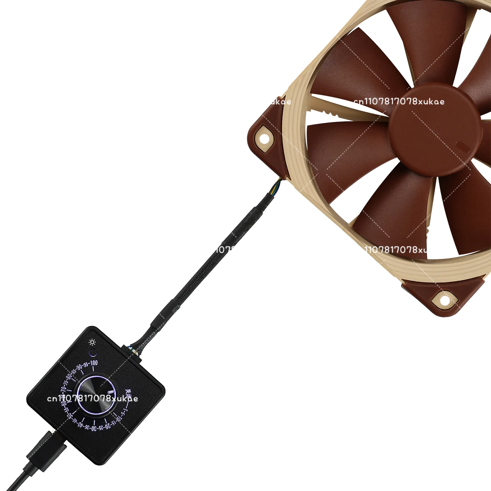 4-Wire Fan PWM Governor PD QC Fast Charging USB Typec DC 24V12V5V Cooling Computer Controller