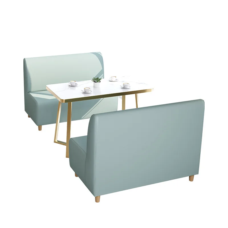

Western restaurant sofa table and chair combination dessert shop catering card seat book bar leisure area partition