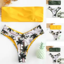 Sexy Women Bikini Set Print Padded Swimwear Bathing Swimsuit Beachwear Kapielowy Damski купальники для полных Bikini Atrevidos