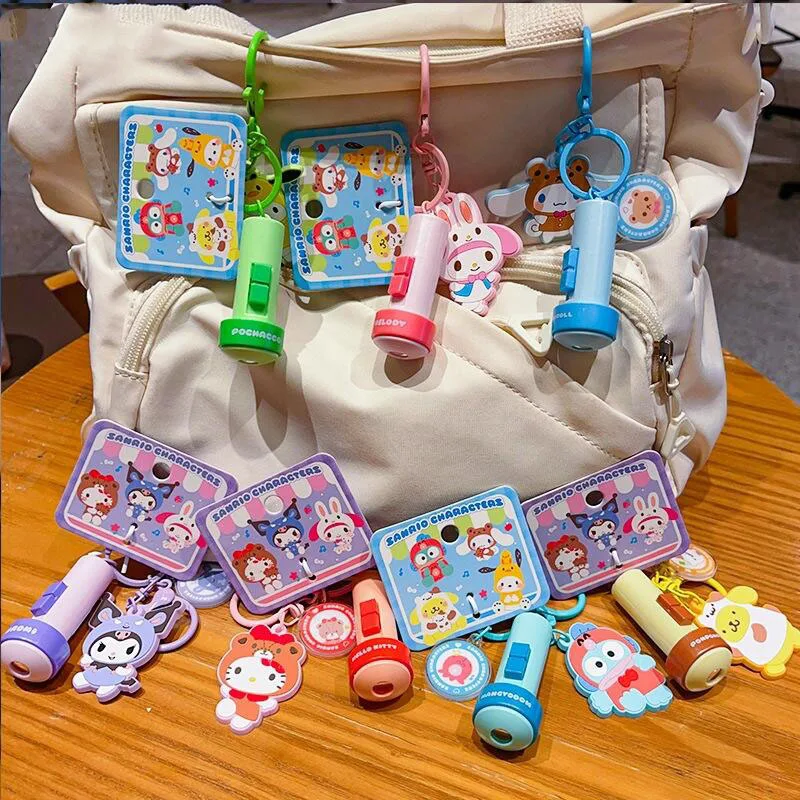 

Милый брелок-фонарик Hello Kitty с проекцией, модный кулон для сумки, креативный очаровательный подарок на день рождения для девочек