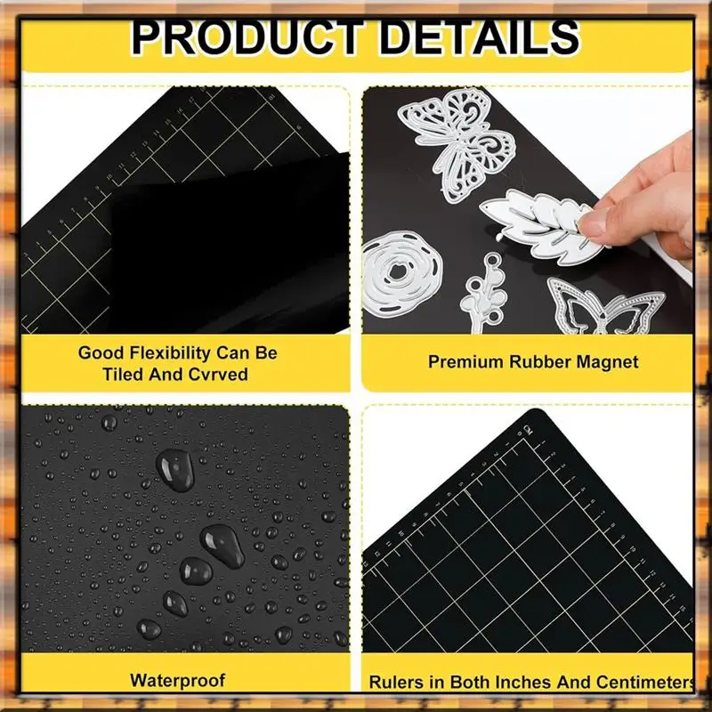 A78K جديد 2 قطعة 9 بوصة واط 12.5 بوصة L المغناطيسي قطع الرقائق شبكة المغناطيسي الرقائق آلة النقش يموت منصات الرقائق المغناطيسي ل يموت Cutte