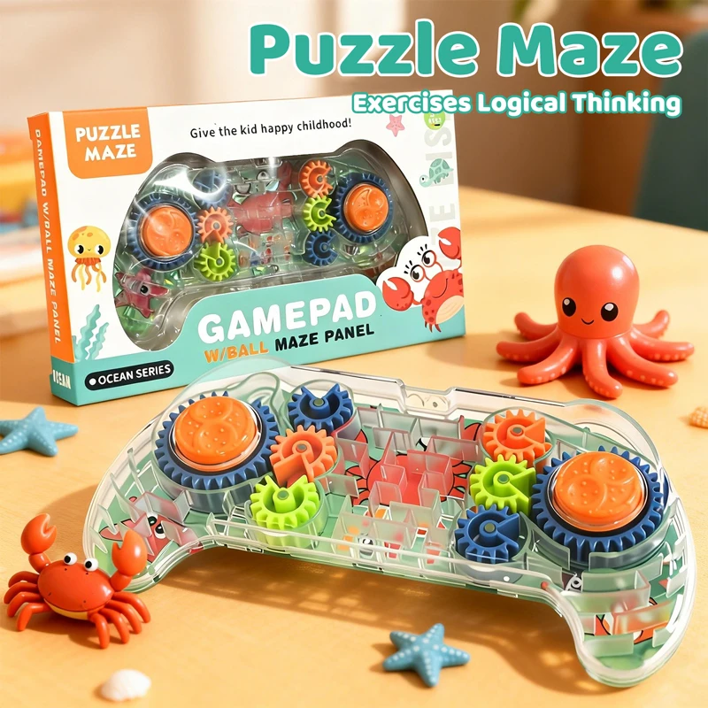 Puzzle 3D labyrinthe équipement labyrinthe jeu créatif labyrinthe disque manette de jeu Montessori jouets éducatifs pour garçons filles cadeaux d'anniversaire