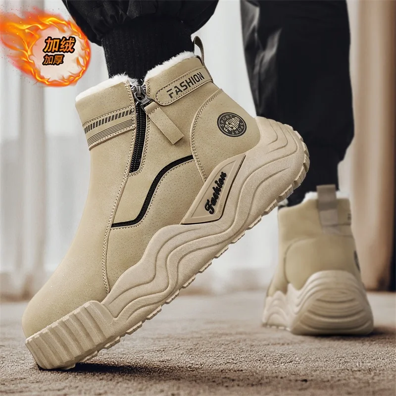 الرجال الأحذية 2025 جديد شبشب شتوي حذاء رجالي دافئ مقاوم للماء عدم الانزلاق أفخم أحذية رياضية الذكور تنيس أحذية الرجال أحذية رياضية الشتاء #5