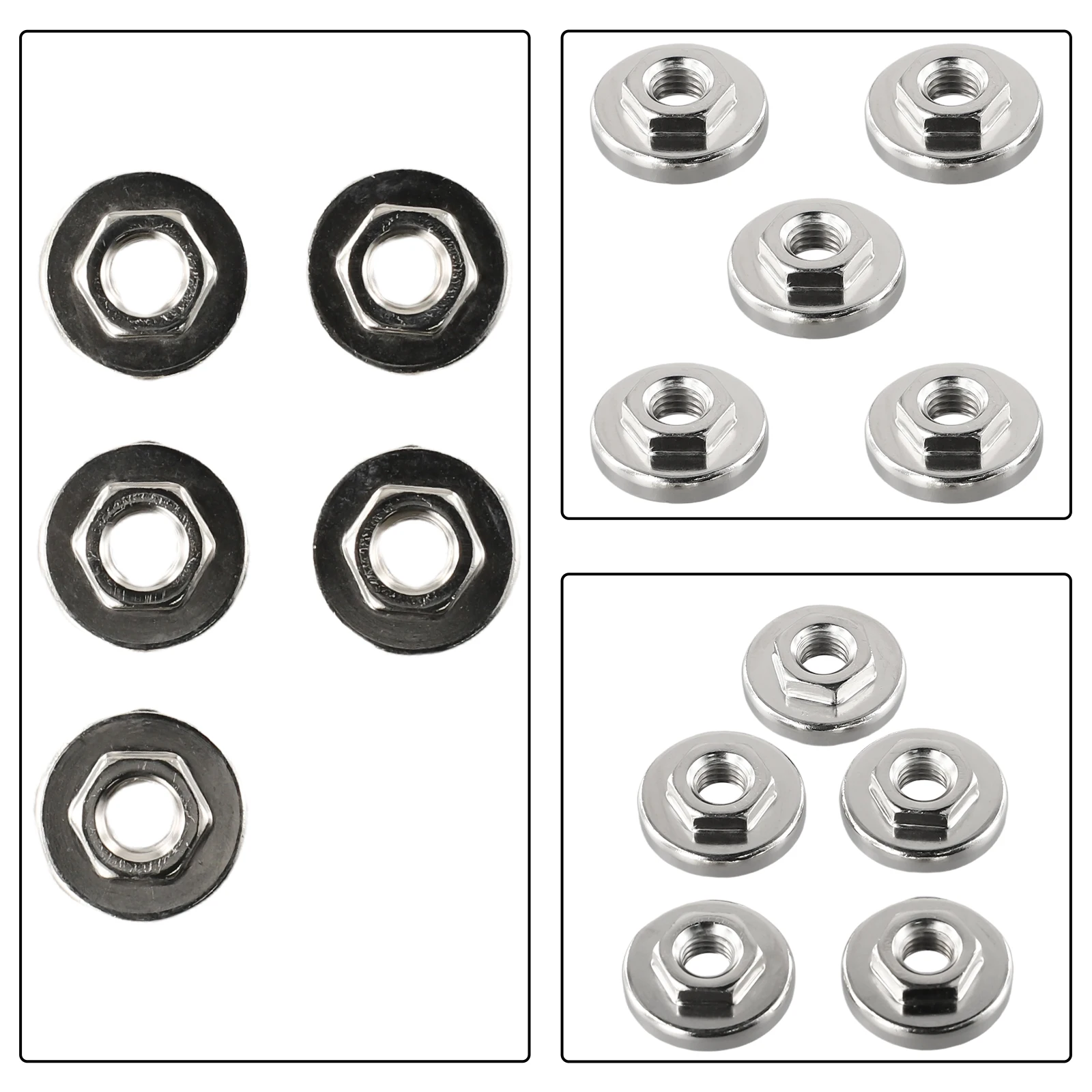 100 Type Angle Grinder Nuts Non-slip Power Tools Tools Workshop Equipment 5pcs Anti-wear Angle Grinder Tool Accessories