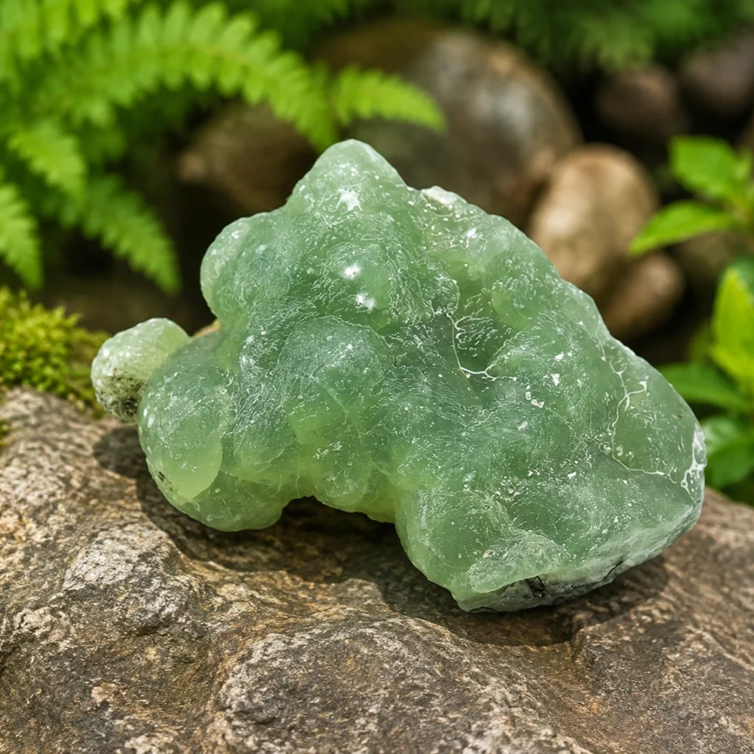 Natural Prehnite Rough Chips Raw Light‑Green Mineral Stone for Vase Filler DIY Craft Home Landscape Decoration
