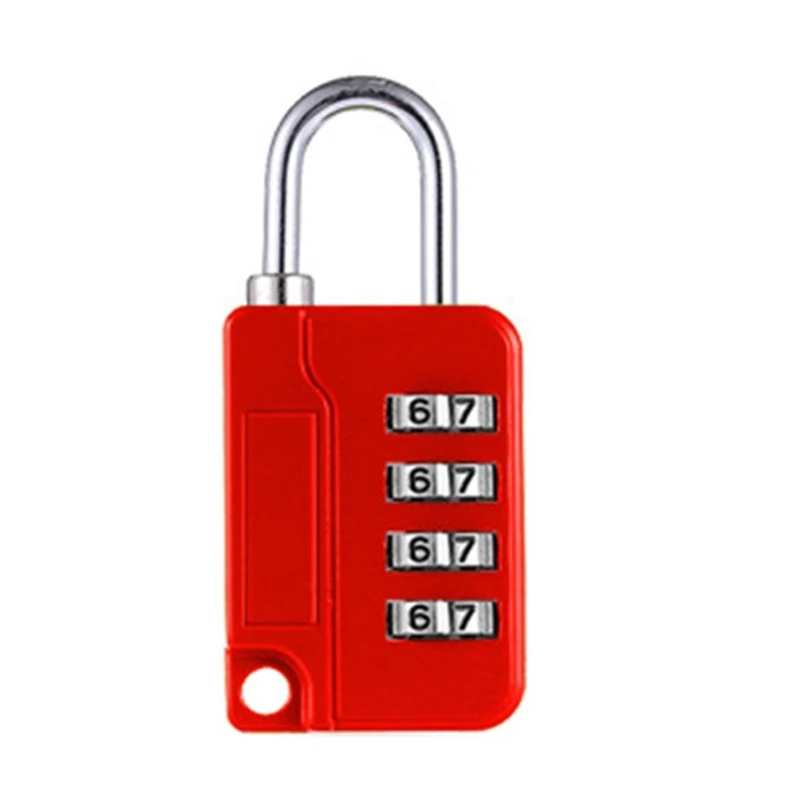 4Digit Combination Padlock Alloy Security Lock Portable Password Lock for Backpacks Gym School Lockers Easy to Use Dropshipping